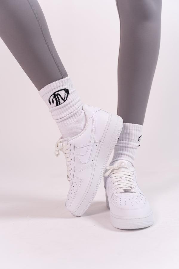 Cotton Blend Socks With Logo