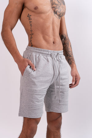 All Over Pocket Grey Shorts