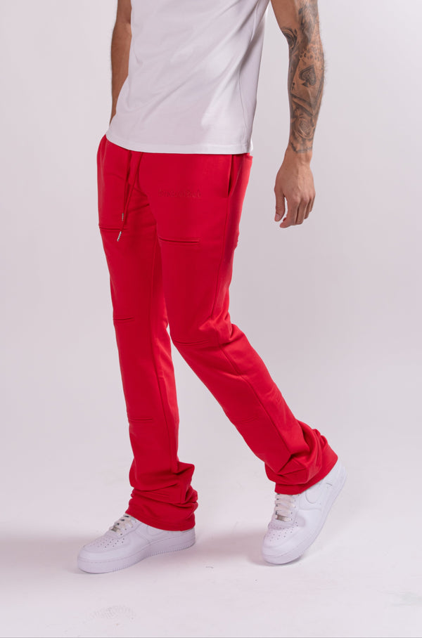 Stacked Joggers With All Over Pockets