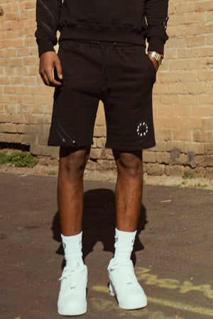 Logo Shorts With Denim Back Pocket