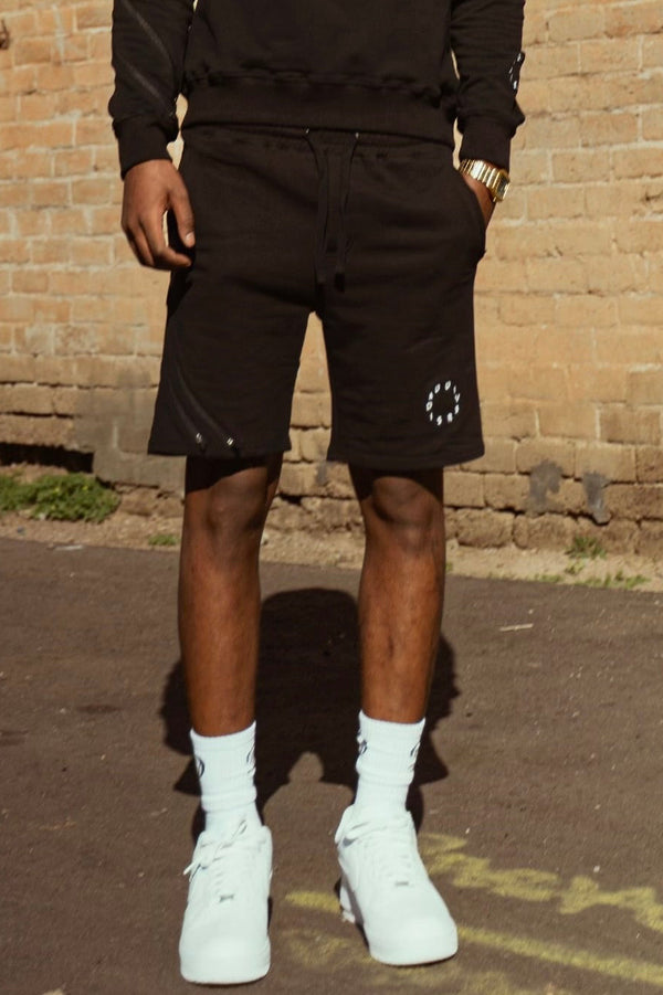 Logo Shorts With Denim Back Pocket