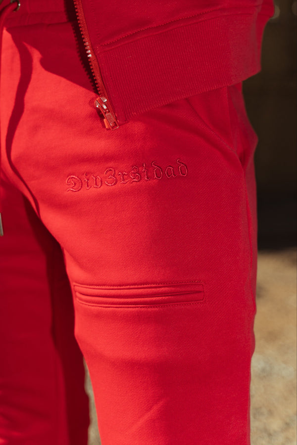 Stacked Joggers With All Over Pockets