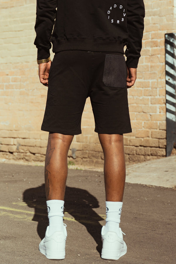 Logo Shorts With Denim Back Pocket