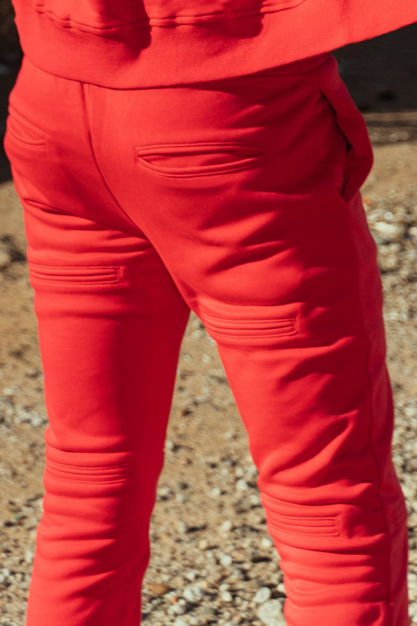 Stacked Joggers With All Over Pockets